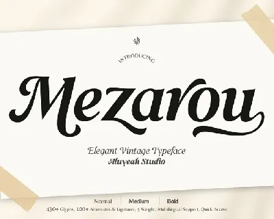 Mezarou font