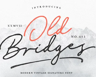 Old Bridges Rough font