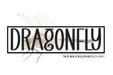 Dragonfly Display font