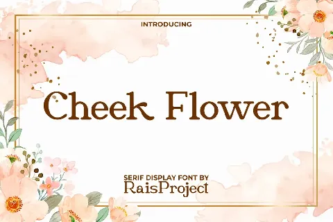 Cheek Flower Demo font