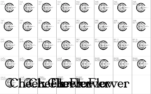 Cheek Flower Demo font