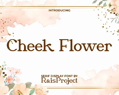 Cheek Flower Demo font