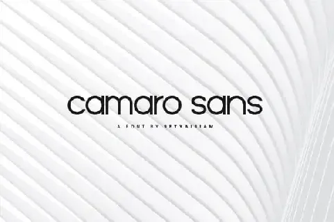 Camaro Sans Serif font