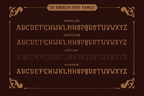 CS Rosalia font