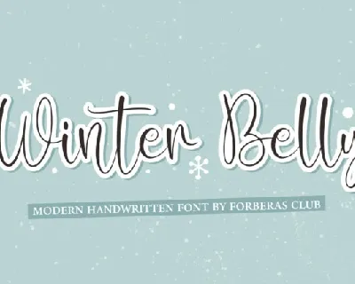 Winter Belly font