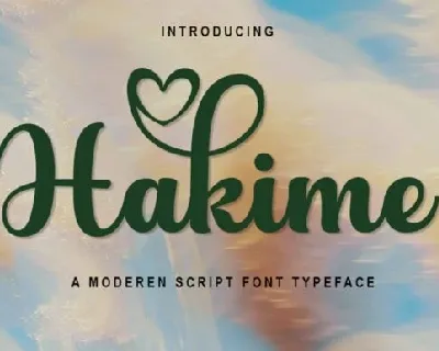 Hakime Script font