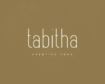 Tabitha font
