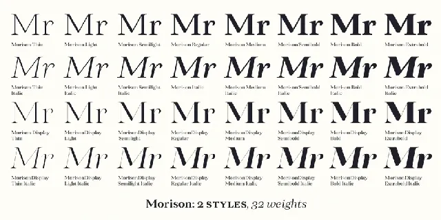 Morison font