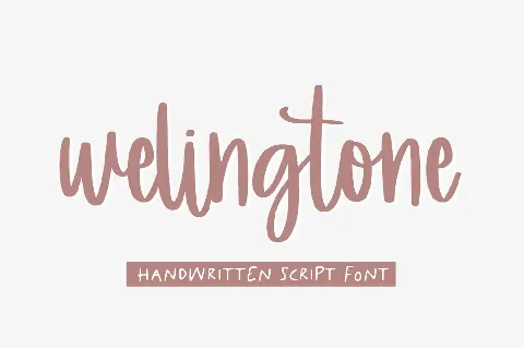 Welingtone font