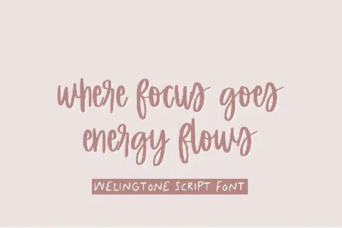 Welingtone font