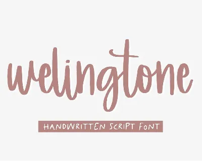 Welingtone font