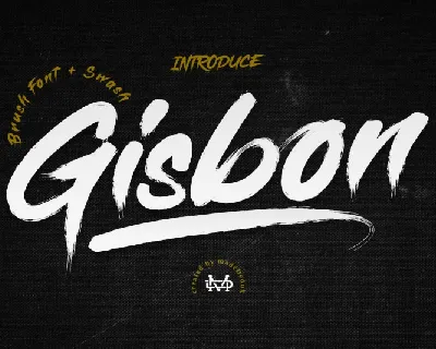Gisbon – Brush font