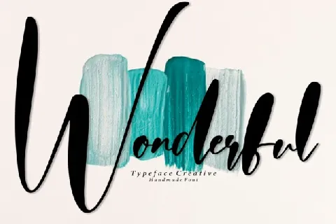 Wonderful Script Typeface font