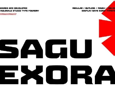 Sagu Exora font