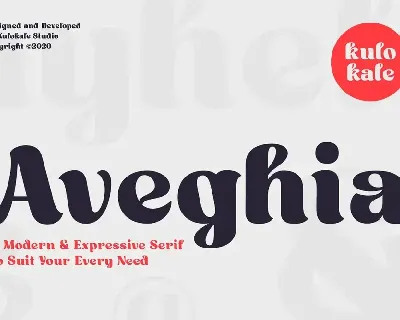 Aveghia font