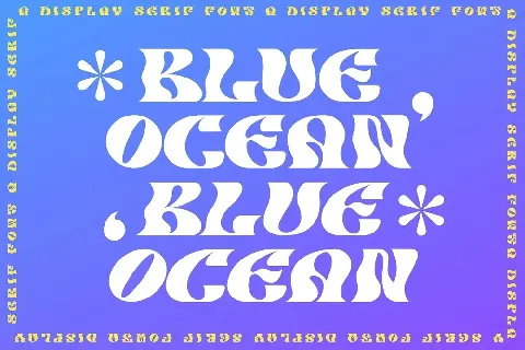 Blue Ocean font