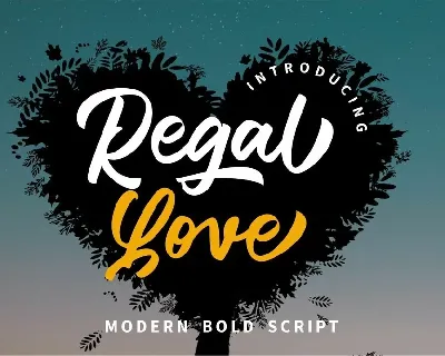 Regal Love font
