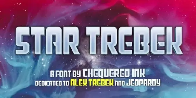 Star Trebek Display font