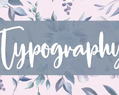 Typography Script font