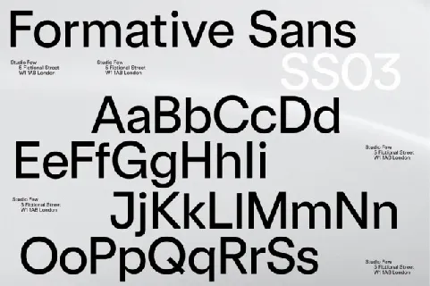 Formative Family font