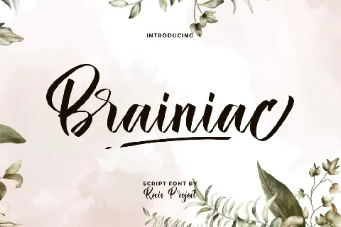 Brainiac Demo font