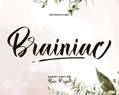 Brainiac Demo font