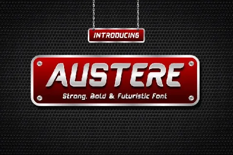 Austere Display font