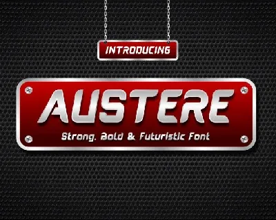 Austere Display font