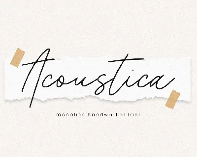 Acoustica font