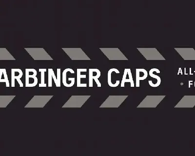 Harbinger Caps font