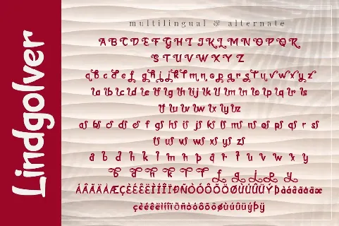 Lindgolver font