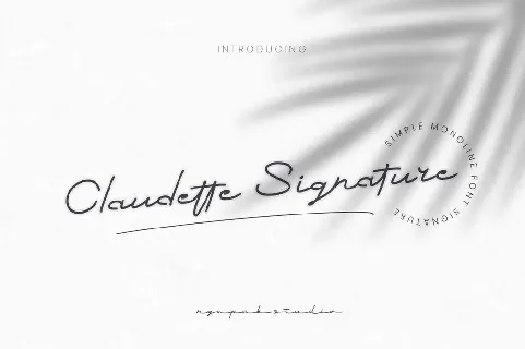 Claudette Signature Demo font