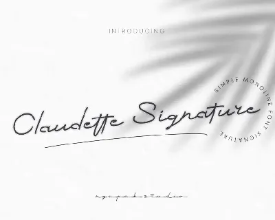 Claudette Signature Demo font