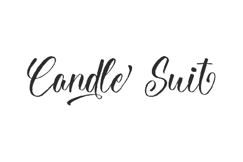 Candle Suit Demo font