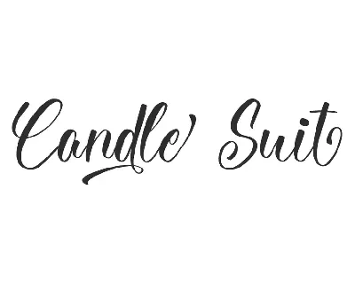 Candle Suit Demo font