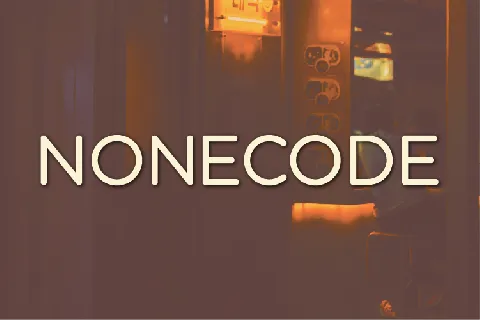 Nonecode font