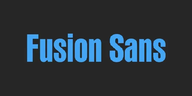 PF Fusion Sans font