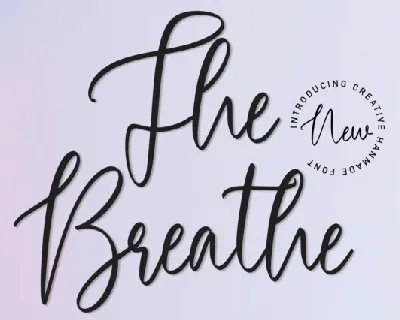 The Breathe Script font