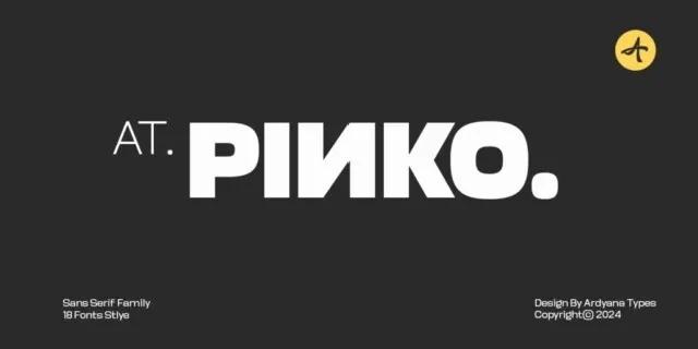 AT Pinko font