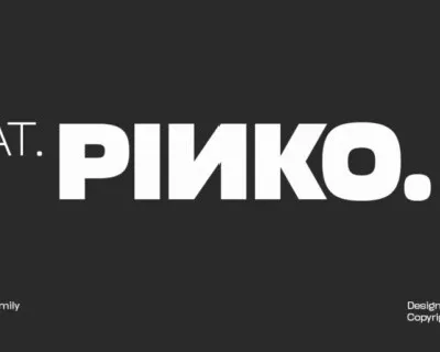 AT Pinko font
