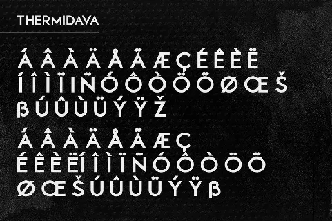 Thermidava font