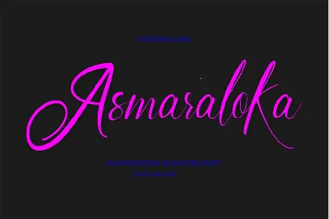 Asmaraloka font