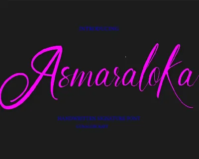 Asmaraloka font