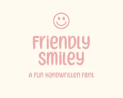 Friendly Smiley font