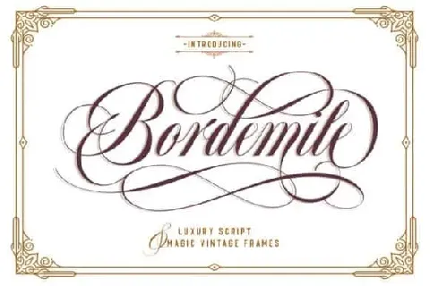 Bordemile Calligraphy font