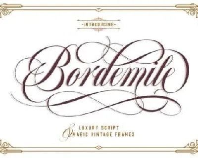 Bordemile Calligraphy font