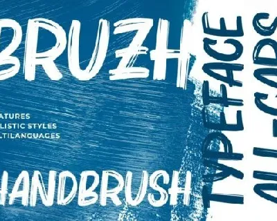 Bruzh Brush font
