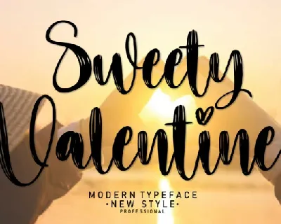 Sweety Valentine Script font