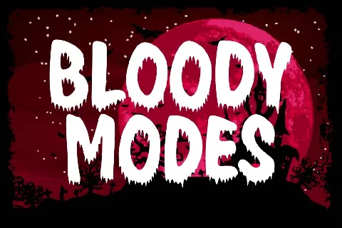 Bloody Modes font