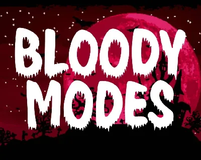 Bloody Modes font